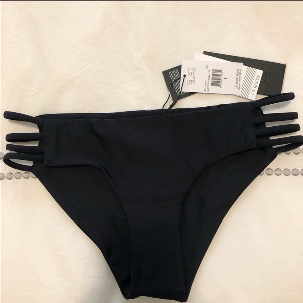 Volcom Strappy Black Bikini Bottoms